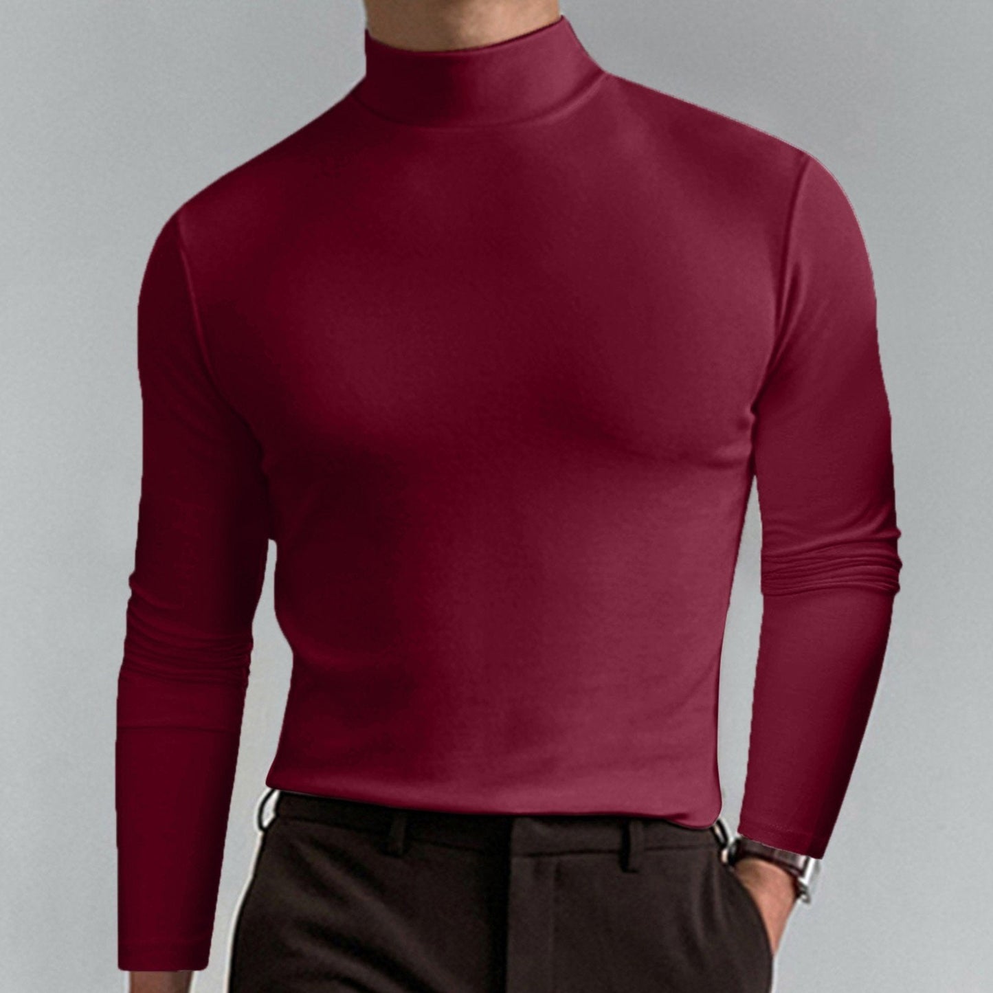 Men's High Neck T-shirt