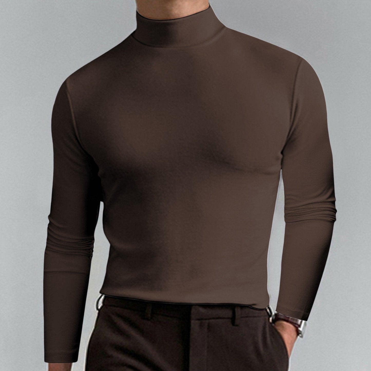 Men's High Neck T-shirt