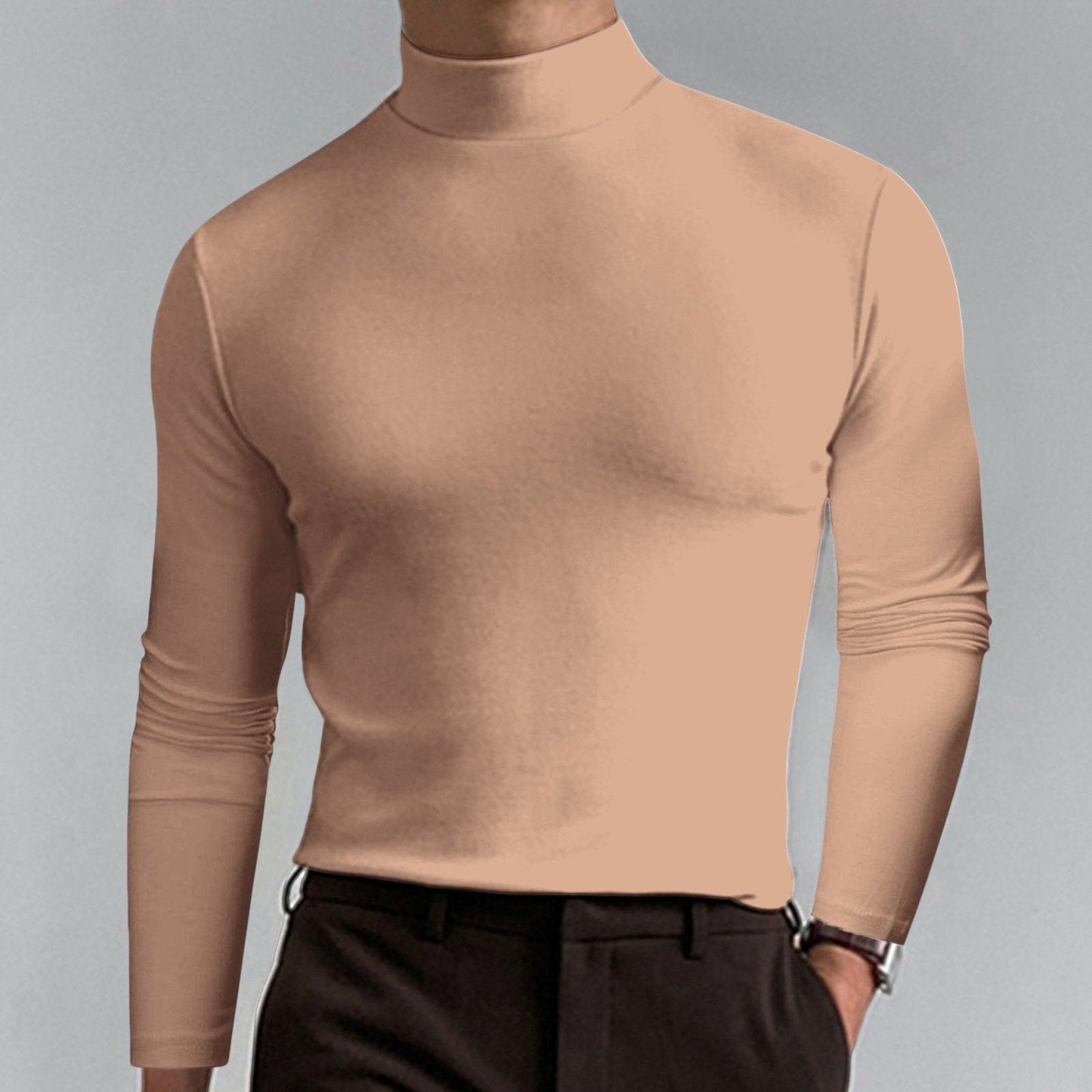Men's High Neck T-shirt
