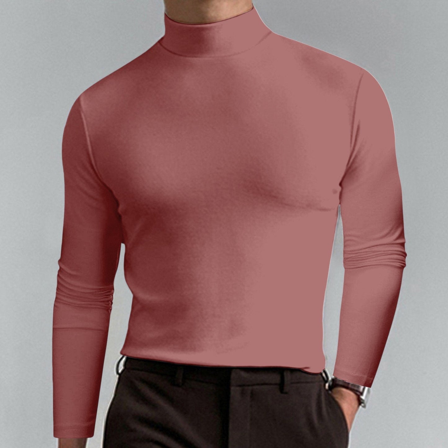 Men's High Neck T-shirt