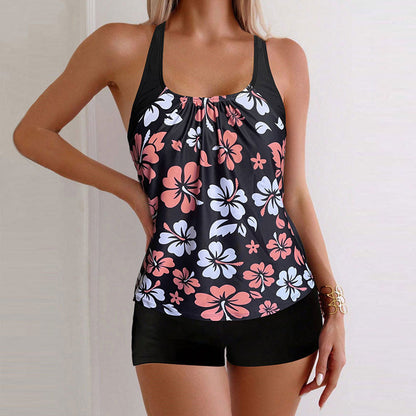 Marbella — Printed Tankini with Tummy-Control Shorts