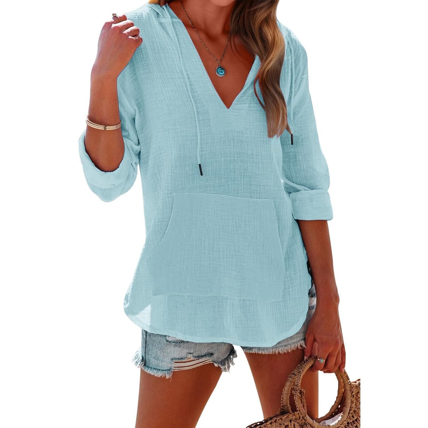 Solveig — Oversized Hooded Beach  Dress