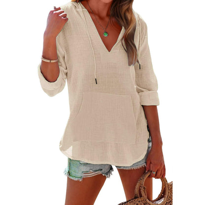 Solveig — Oversized Hooded Beach  Dress