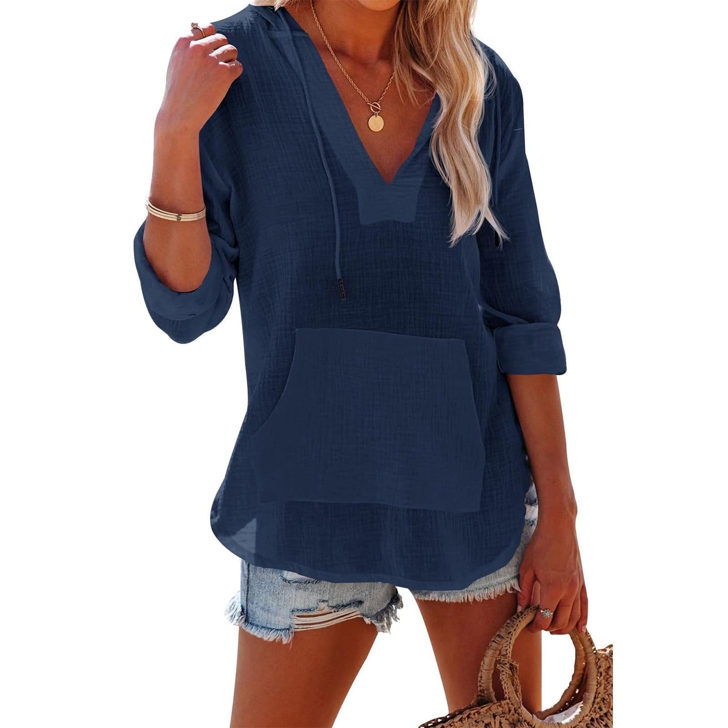 Solveig — Oversized Hooded Beach  Dress
