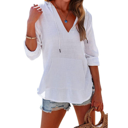 Solveig — Oversized Hooded Beach  Dress