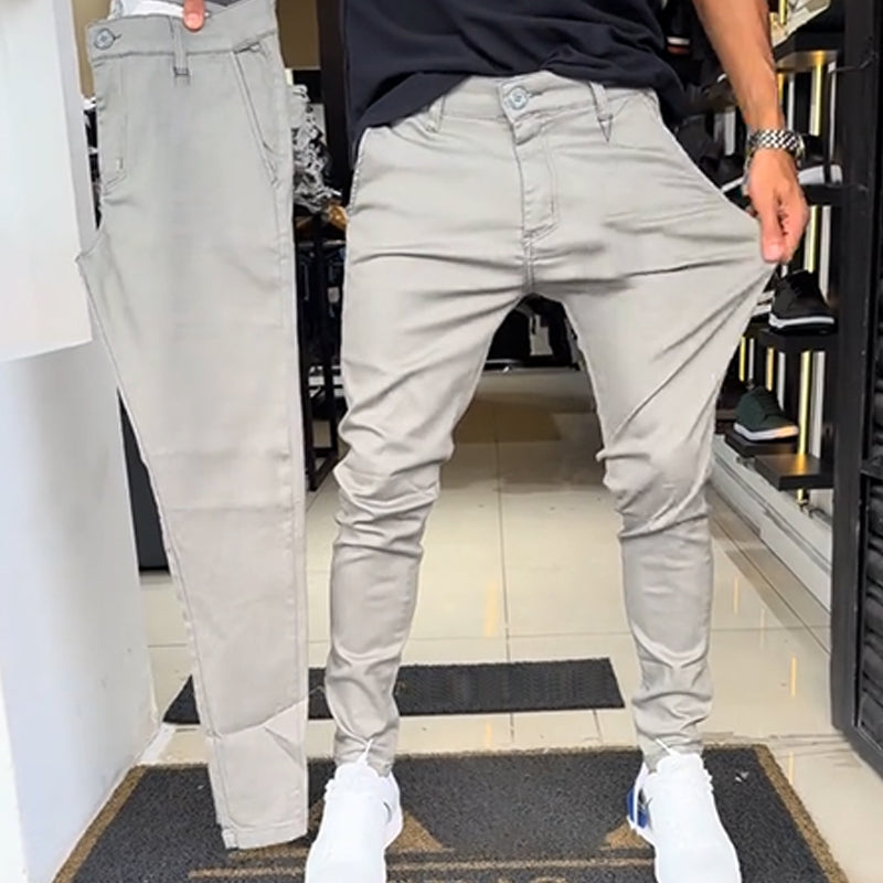 Gravio — Men's Slim-Fit Casual Trousers