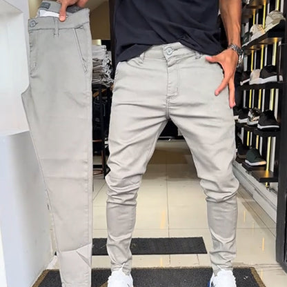 Gravio — Men's Slim-Fit Casual Trousers