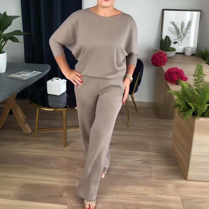 Elegant 3-Piece Set Including a Long Cardigan, Top, and Pants