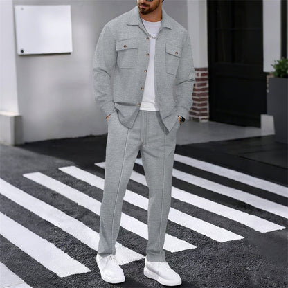Maison — Waffle-Knit Workwear Jacket & Pants Set