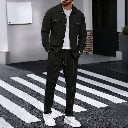 Maison — Waffle-Knit Workwear Jacket & Pants Set