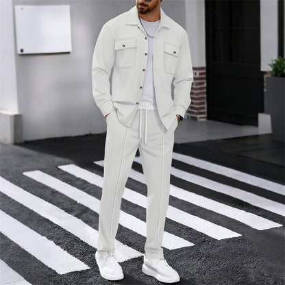 Maison — Waffle-Knit Workwear Jacket & Pants Set