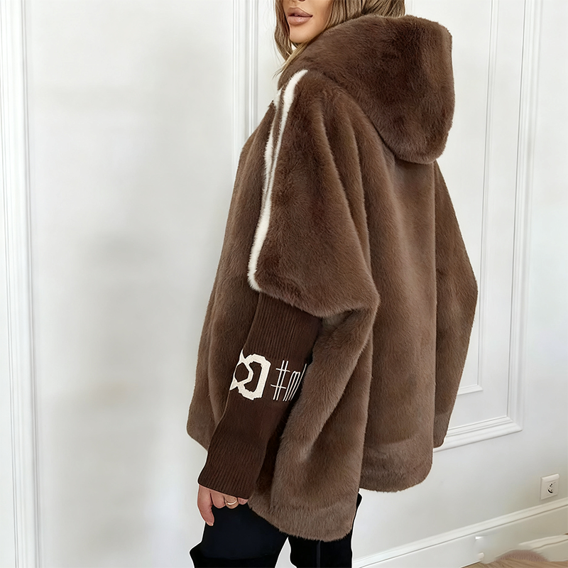 Women's Casual Coat - Ultra-Soft Fleece with Hood and Zipper