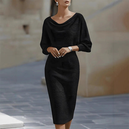 Silou — Slimming Fitted Elegant Midi Dress