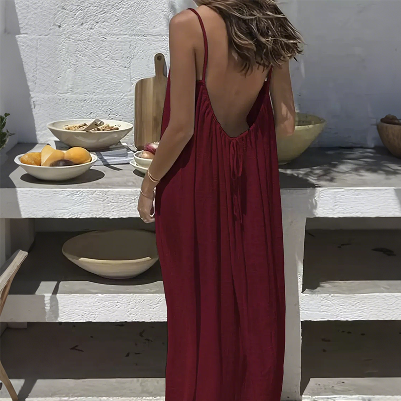 Cami – Open-Back Maxi Camisole Dress