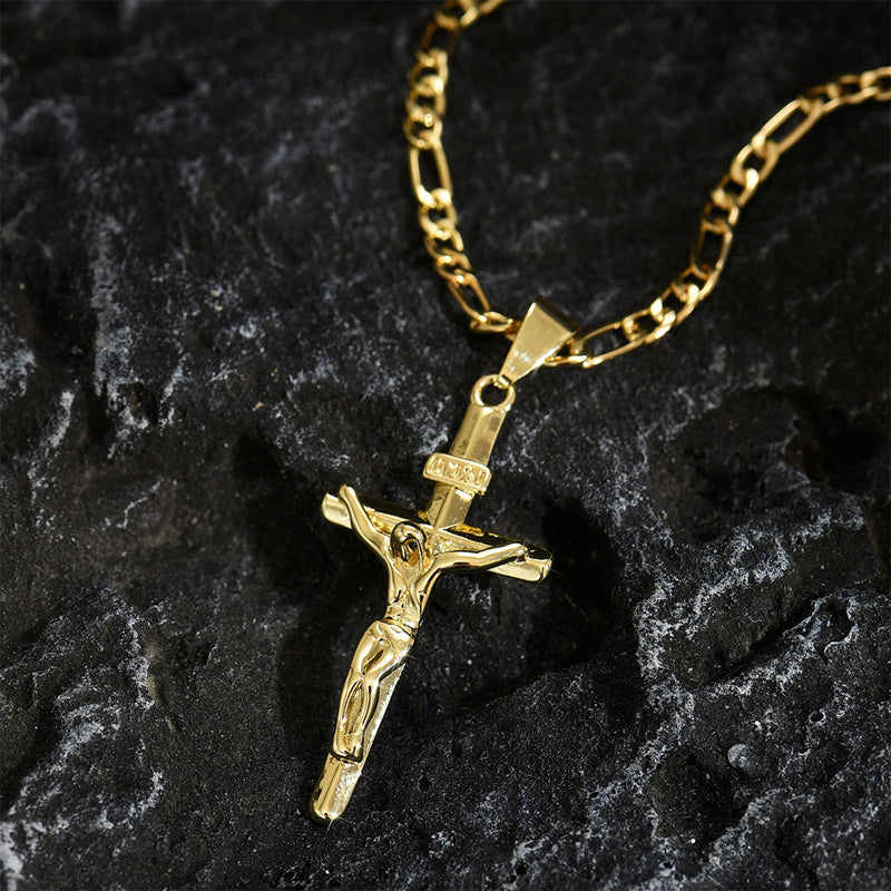 Aurum — Crucifix Pendant Necklace