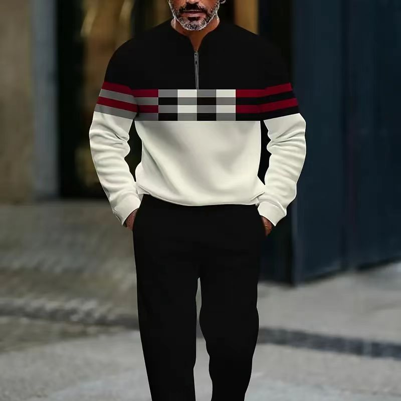 Bramholt — Colour-Block Quarter-Zip Set