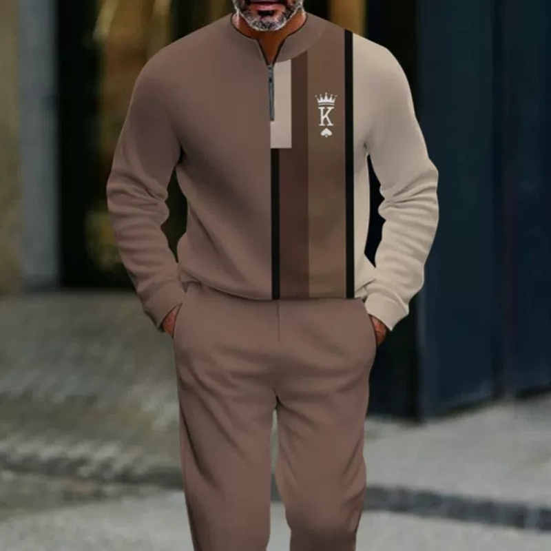 Bramholt — Colour-Block Quarter-Zip Set