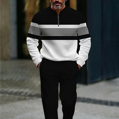 Bramholt — Colour-Block Quarter-Zip Set