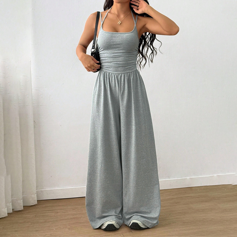 Isolare — Wide-Leg Cinched Waist Summer Jumpsuit