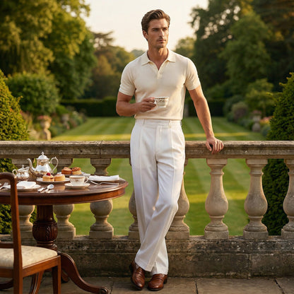 Belmore — Pleated Wide-Leg Trousers