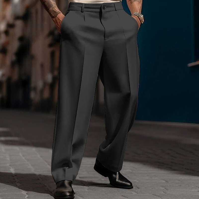 Belmore — Pleated Wide-Leg Trousers