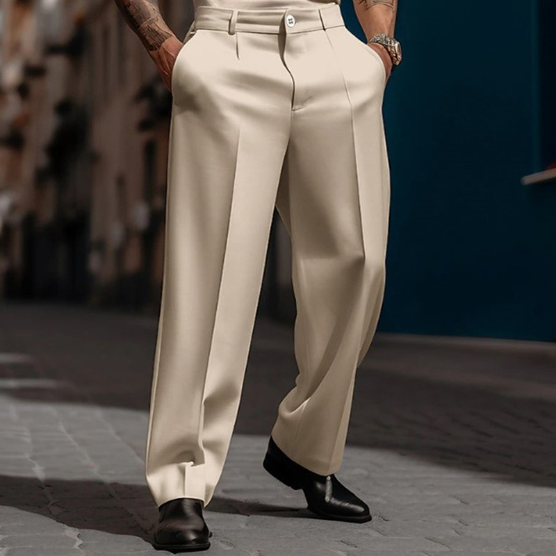 Belmore — Pleated Wide-Leg Trousers