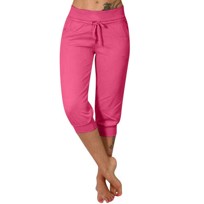 Luvène — Capri Jogger with Drawstring Waist & Pockets