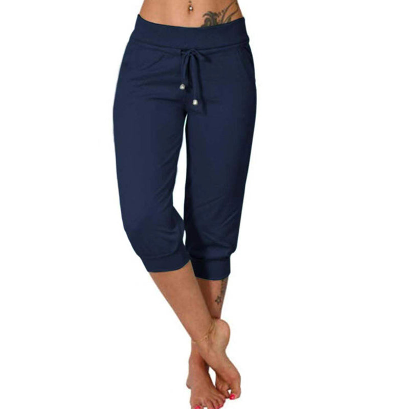 Luvène — Capri Jogger with Drawstring Waist & Pockets
