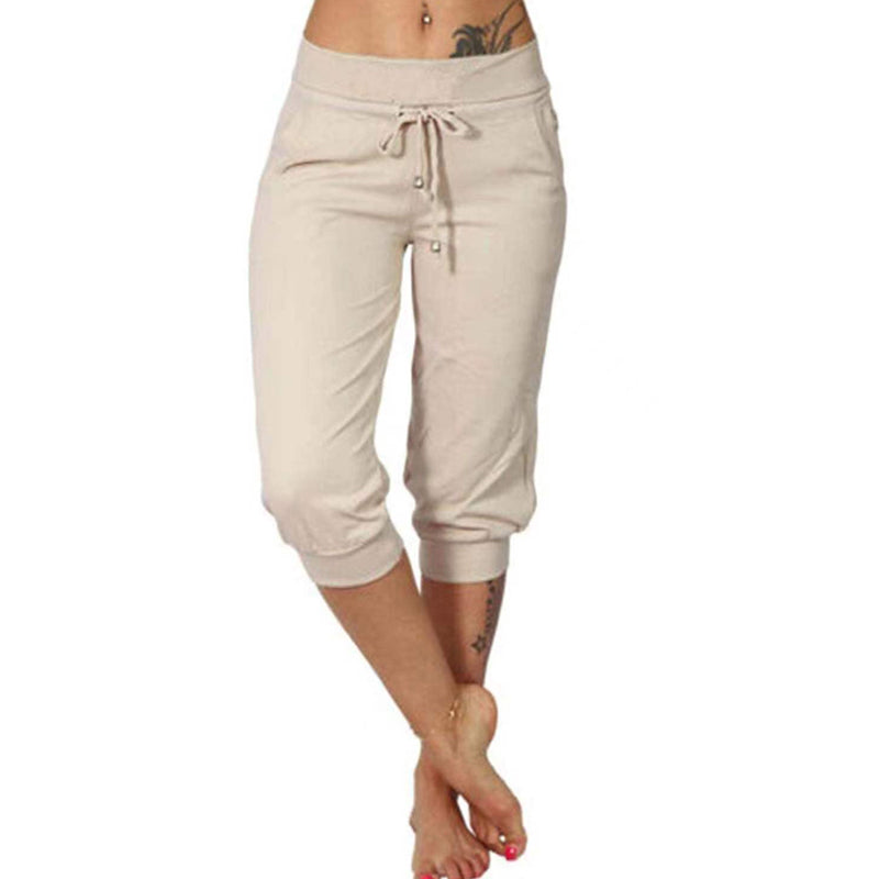 Luvène — Capri Jogger with Drawstring Waist & Pockets