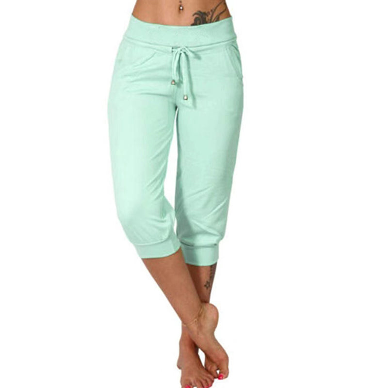 Luvène — Capri Jogger with Drawstring Waist & Pockets