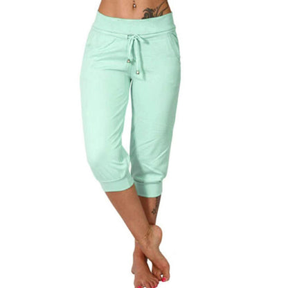 Luvène — Capri Jogger with Drawstring Waist & Pockets