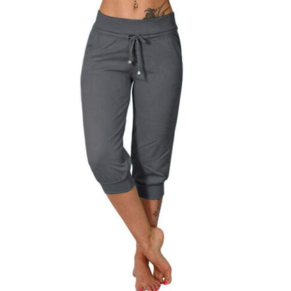Luvène — Capri Jogger with Drawstring Waist & Pockets