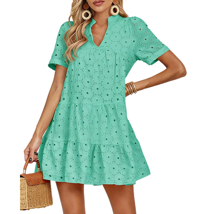Céleste — Cotton Summer Midi Dress
