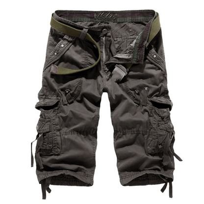 Kastellan — Multi-Pocket Cotton-Blend Cargo Shorts