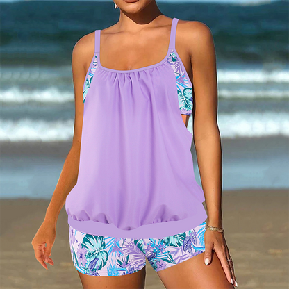 Aquène — Two-Piece Tankini Top & Shorts Set