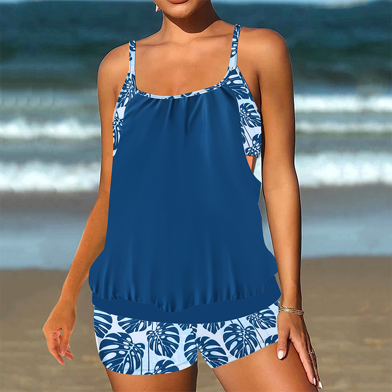 Aquène — Two-Piece Tankini Top & Shorts Set