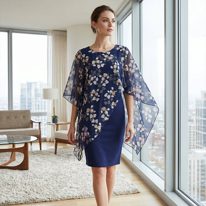 Camelia — Floral Overlay & Dress Two-Piece Set