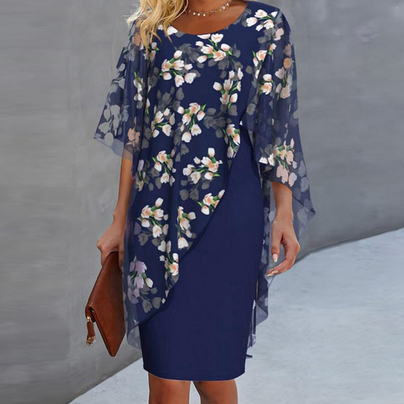 Camelia — Floral Overlay & Dress Two-Piece Set