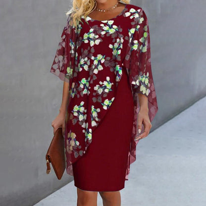 Camelia — Floral Overlay & Dress Two-Piece Set