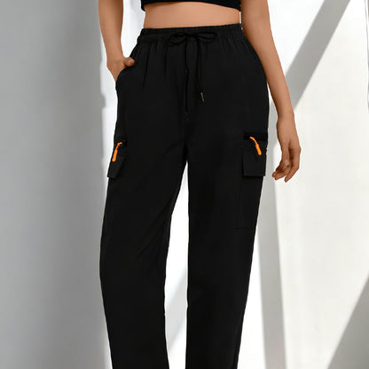Airolyn — Quick-Dry Drawstring Cargo Pants