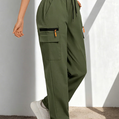 Airolyn — Quick-Dry Drawstring Cargo Pants