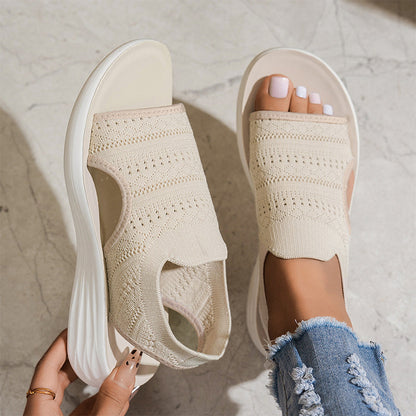 Maren — Breathable Knit Platform Sandals
