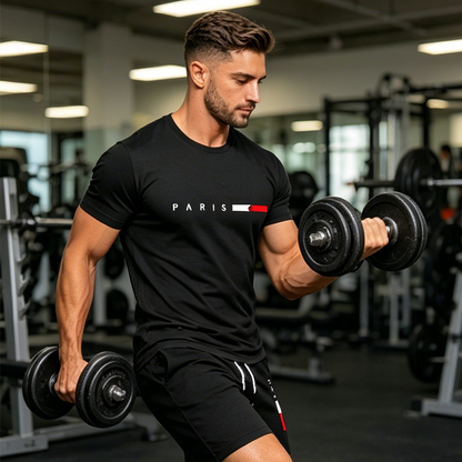 Luxven — Print Tee & Shorts Matching Two-Piece Set