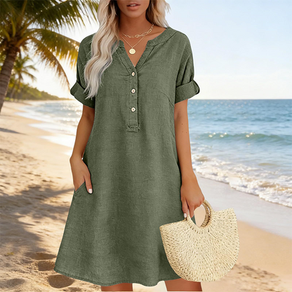 Isaleen — Tunic Dress with Side Pockets