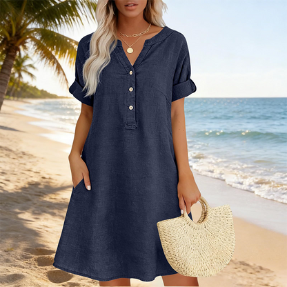 Isaleen — Tunic Dress with Side Pockets