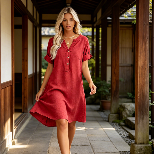 Isaleen — Tunic Dress with Side Pockets