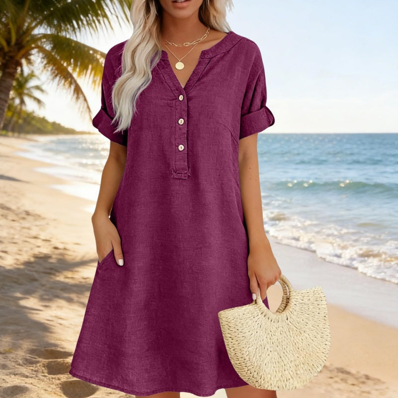 Isaleen — Tunic Dress with Side Pockets