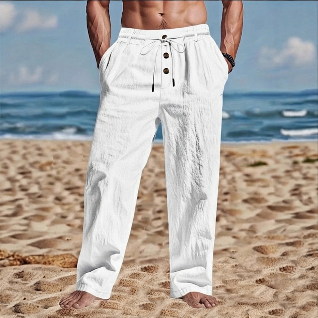 Landric — Straight-Leg Drawstring Pants