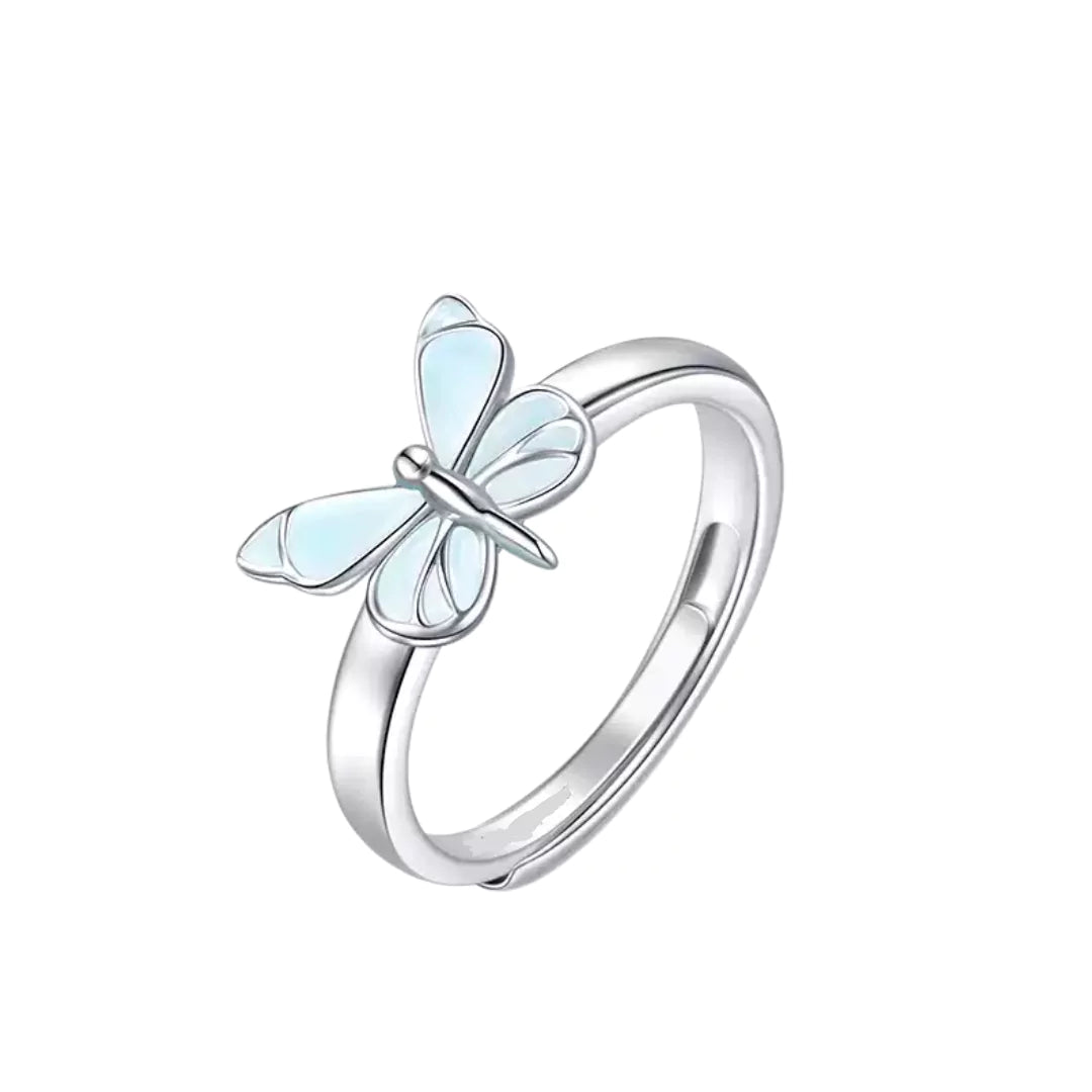 Papillon — Blue Butterfly Necklace with Delicate Charm