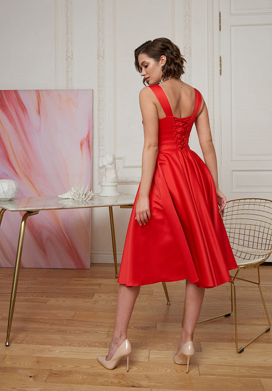 Marilyn — Cupped Taffeta Dress